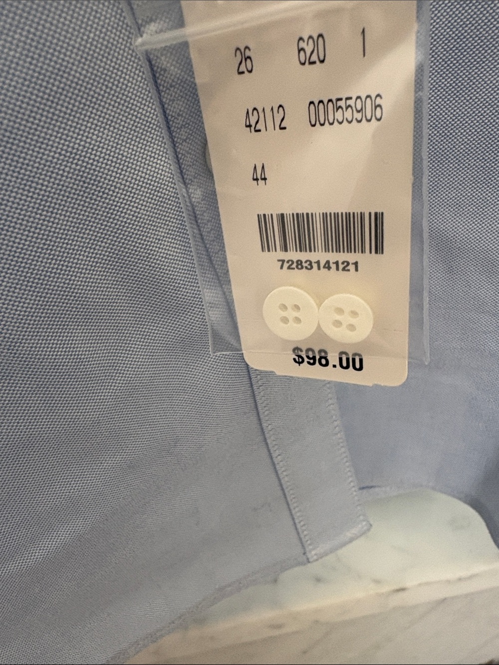 Women’s Brooks Brothers Pale Blue Button-Down Oxford Shirt - Picture 5 of 7